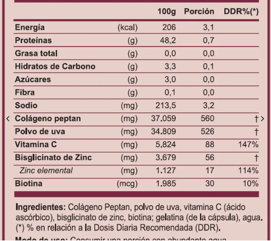 FREYA DELAVID COLAGENO + BIOTINA + VITAMINA C + ZINC