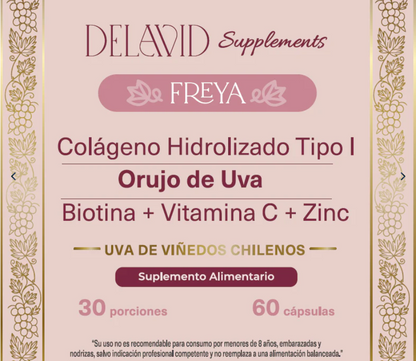 FREYA DELAVID COLAGENO + BIOTINA + VITAMINA C + ZINC